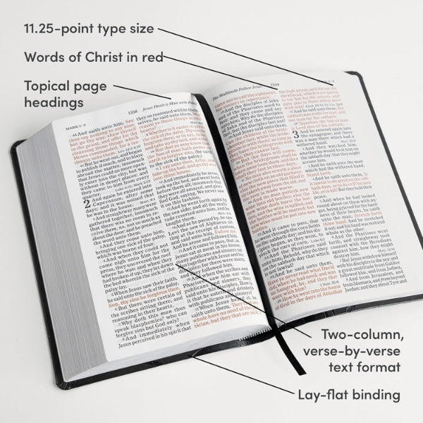 Red letter words of Christ verse by verse layout