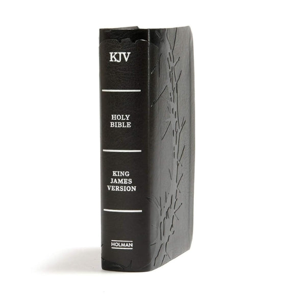 KJV Large Print Compact Reference Bible | Charcoal LeatherTouch, Red Letter